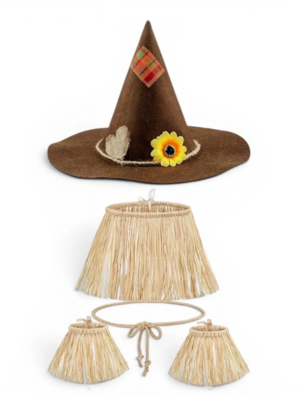 NWOT Kids Scarecrow Costume Accessory Set w/ Hat